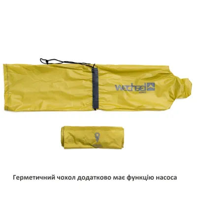 Коврик надувной Wechsel Coreo Double-Tube TL Lemon/Grey (233122) - Robinzon.ua