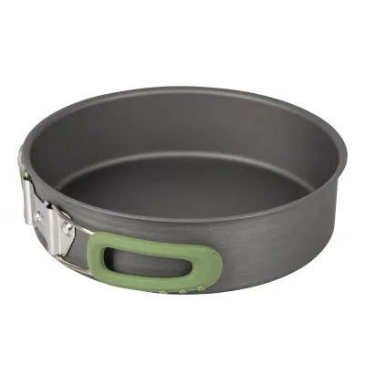 Набір посуду Bo-Camp Explorer 4 Pieces Hard Anodized Grey/Green (2200244) - Robinzon.ua