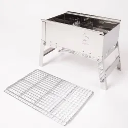 Гриль вугільний Bo-Camp Compact Delux Silver (8108360) - Robinzon.ua