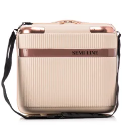 Бьюті-кейс Semi Line 16L Ecru (T5669-1) Бьюті-кейс Semi Line 16L Ecru (T5669-1) - Robinzon.ua