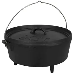 Казан з кришкою Bo-Camp Dutch Oven Cast Iron 31 cm / 5 L Black (2122410) - Robinzon.ua
