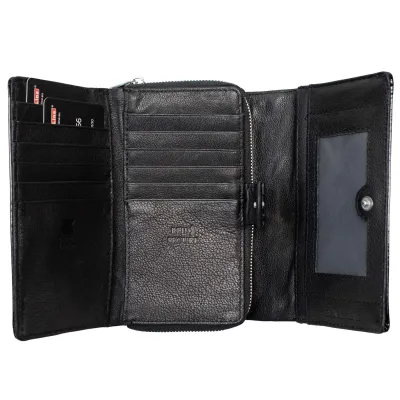Гаманець жіночий шкіряний Semi Line RFID Black (P8229-0) - Robinzon.ua