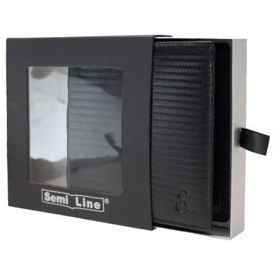 Портмоне чоловіче шкіряне Semi Line RFID Black (P8268-0) - Robinzon.ua