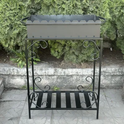 Мангал Mzavod Гефест на 9 шампуров 3мм на дровнице - Robinzon.ua