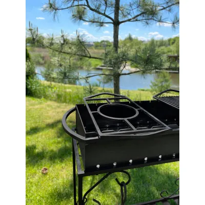 Універсальна підставка під казан Mzavod для мангалу 510х270мм - Robinzon.ua