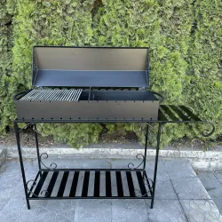 Мангал-барбекю Mzavod Гефест на 15 шампуров 3мм на дровнице - Robinzon.ua