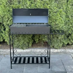 Мангал-барбекю Mzavod Гефест на 12 шампуров 4мм на дровнице - Robinzon.ua