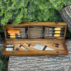 Подарочный набор Mzavod Мастер BBQ темный - Robinzon.ua