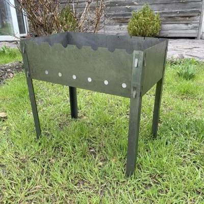 Розбірний мангал Mzavod Турист на 8 шампурів 0.5мм - Robinzon.ua