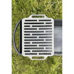 Універсальна чавунна Решітка-гриль Mzavod з ручками 420х300мм Універсальна чавунна Решітка-гриль Mzavod з ручками 420х300мм - Robinzon.ua