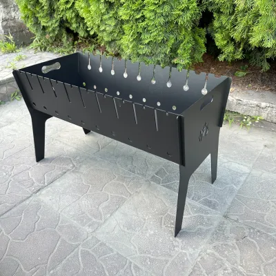 Розбірний мангал Mzavod Фенікс на 10 шампурів 3мм - Robinzon.ua