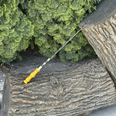 Шампур Mzavod з дерев'яною ручкою 630х12х3мм світлий - Robinzon.ua