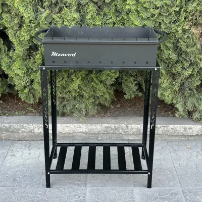 Мангал Mzavod Прометей на 9 шампуров 4мм на дровнице - Robinzon.ua