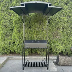 Мангал-барбекю Mzavod Зевс на 12 шампуров 4мм с крышей - Robinzon.ua