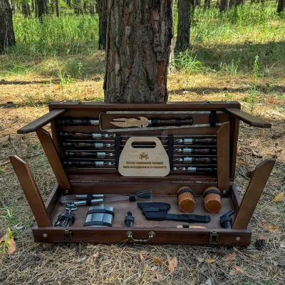 Подарочный набор Mzavod Атаман кейс-столик темный - Robinzon.ua