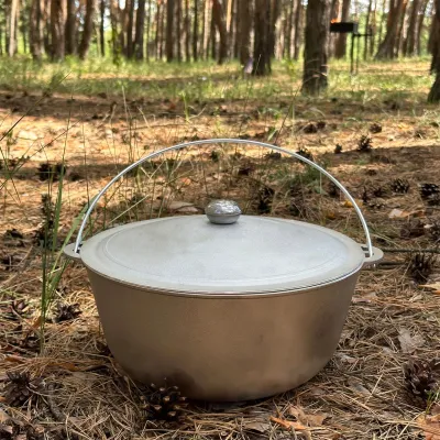 Казан КТА-08 алюминиевый с дужкой и крышкой 8л - Robinzon.ua