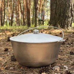 Казан КТА-10 алюмінієвий з дужкою та кришкою 10л - Robinzon.ua