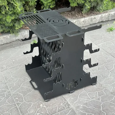 Вертикальний мангал Mzavod Медея на 6 шампурів 3мм - Robinzon.ua