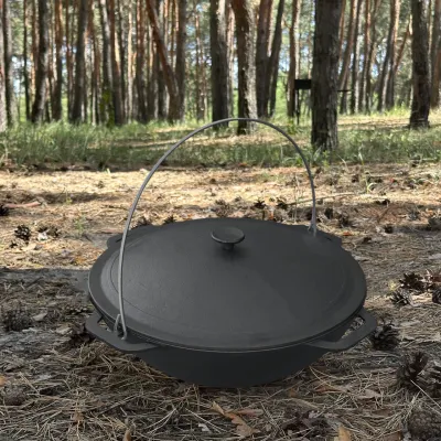 Казан азиатский КА-12 чугунный с крышкой 12л - Robinzon.ua