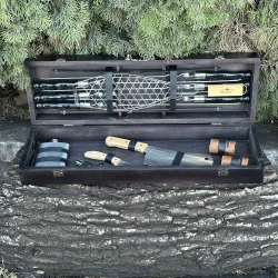 Подарунковий набір Mzavod Майстер BBQ чорний Подарунковий набір Mzavod Майстер BBQ чорний - Robinzon.ua