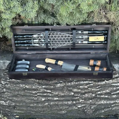 Подарунковий набір Mzavod Майстер BBQ чорний - Robinzon.ua