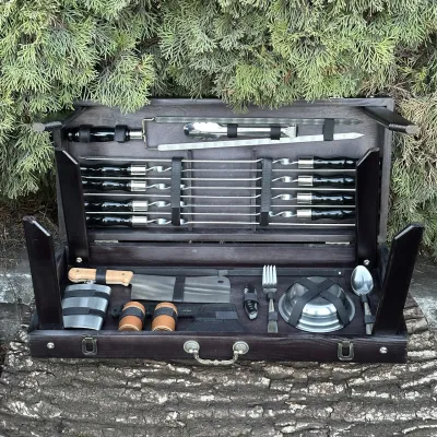 Подарунковий набір Mzavod Пікнік кейс-столик чорний - Robinzon.ua