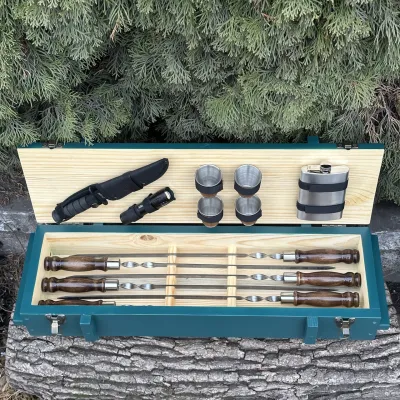 Подарунковий набір Mzavod Мілітарі бірюзовий - Robinzon.ua