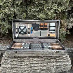 Подарунковий набір Mzavod Пікнік кейс-столик темна текстура Подарунковий набір Mzavod Пікнік кейс-столик темна текстура - Robinzon.ua