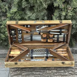 Подарунковий набір Mzavod Майстер Гриль кейс-столик світла текстура Подарунковий набір Mzavod Майстер Гриль кейс-столик світла текстура - Robinzon.ua