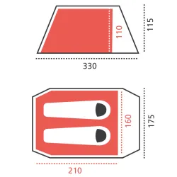 Намет Grand Canyon Robson 2 Capulet Olive (330007) - Robinzon.ua