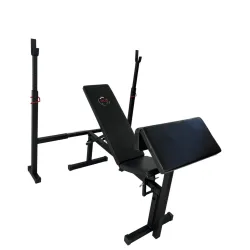 Лавка для жиму з приставкою Скотта + стійки Magnus Стійки, лавки для жиму і присідань регульована Лавка для жиму з приставкою Скотта + стійки Magnus Стійки, лавки для жиму і присідань регульована - Robinzon.ua