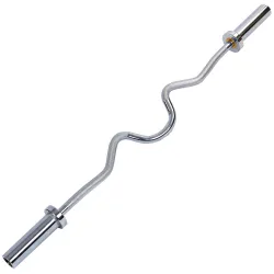 Гриф Z-подібний Zelart 120 см 50 мм на підшипниках хромований - Robinzon.ua