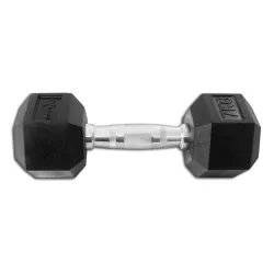 Гантель 7 кг цільна шестигранна гексагональна Zelart - Robinzon.ua