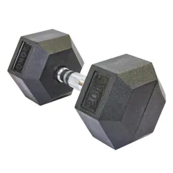 Гантель 20 кг цельная шестигранная гексагональная Zelart - Robinzon.ua