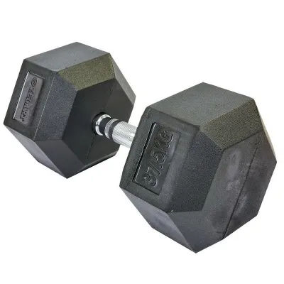 Гантель 37.5 кг цільна шестигранна гексагональна Zelart - Robinzon.ua