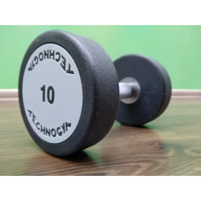 Гантель 10 кг цільна поліуретанова TECHNOGYM - Robinzon.ua