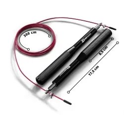 Скакалка Crossfit с алюминиевыми ручками Hop-Sport A020 черный - Robinzon.ua