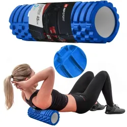 Роллер для кросфіту та йоги EVA 45*14 см Hop-Sport синій - Robinzon.ua