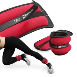 Набір обтяжувачів для ніг та рук 2х1,5 кг Hop-Sport S003 червоний Набір обтяжувачів для ніг та рук 2х1,5 кг Hop-Sport S003 червоний - Robinzon.ua
