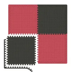 Мат-пазл товщиною 2 см - 4 частин. Hop- Sport A020 червоно-чорний - Robinzon.ua