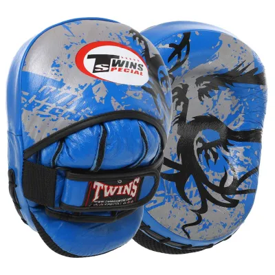 Лапа вигнута для боксу та єдиноборств TWN TW4 блакитний-сірий - Robinzon.ua