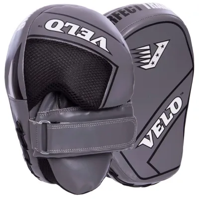 Лапа вигнута для боксу та єдиноборств VELO VL-2222 розмір 23x17x11 см сірий - Robinzon.ua