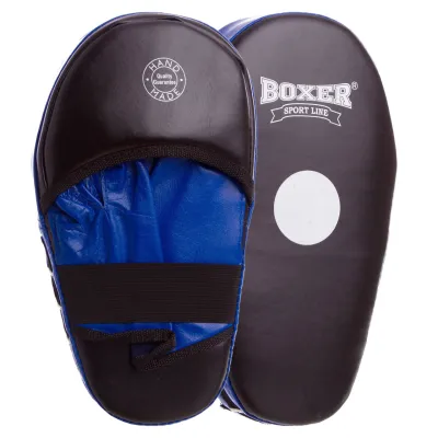 Лапа Пряма подовжена для боксу та єдиноборств BOXER 2006-01 розмір 38х18х4,5 см чорний-синій - Robinzon.ua