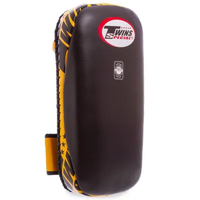 Пади для тайського боксу Тай-педи TWINS KPL2-M розмір 18x38x5 см чорний-помаранчевий - Robinzon.ua