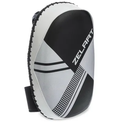 Пади для тайського боксу Тай-педи ZELART BO-1339 розмір 31x20x11 см чорний-білий - Robinzon.ua