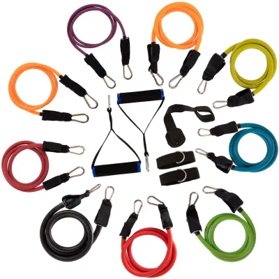 Эспандер многофункциональный для фитнеса 9 жгутов Zelart-1002 в чехле - Robinzon.ua