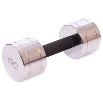 Гантель 10 кг хромированная Record-5202-10 - Robinzon.ua