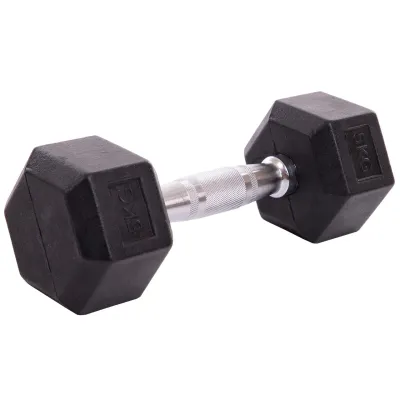 Гантель 5 кг цельная шестигранная SP-Planeta-1205-5 - Robinzon.ua