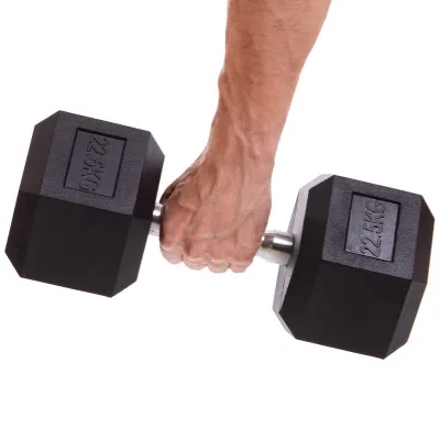 Гантель 22.5 кг цільна шестигранна SP-Planeta-80075-22_5 - Robinzon.ua