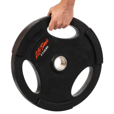 Блин (диск) обрезиненный 25 кг 51 мм LIFE-80154B-25 - Robinzon.ua